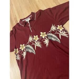 Bamboo Cay Short Sleeve Shirt Men’s XL Tropical Hawaiian Palm Tree